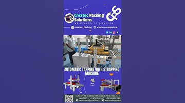 Automatic Strapping and Tapping machine Packing machine #shortsvideo