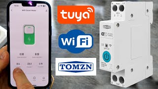 Автомат-онлайн счетчик электроэнергии TOMZN wifi TUYA