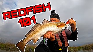 Marsh Fishing for Redfish ** Redfish 101 **