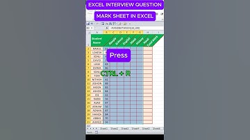 "Excel-cijferlijst in 60 seconden! 🔥 | Formule voor het cijferblad van de student" | #shorts #exc...