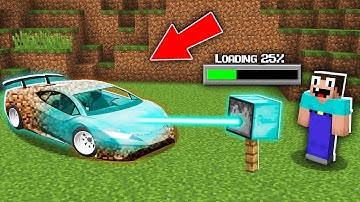 Minecraft NOOB vs PRO: HOW NOOB UPGRADED CAR IN SUPER DIAMOND CAR WITH SECRET DIAMOND LASER!
