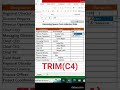 Hack to remove indented spaces in Excel! | excel | excel tricks | excel tutorial | advanced excel