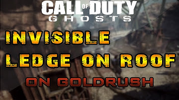 COD Ghosts Glitches: Invisible Ledge On Top Of Roof On Goldrush
