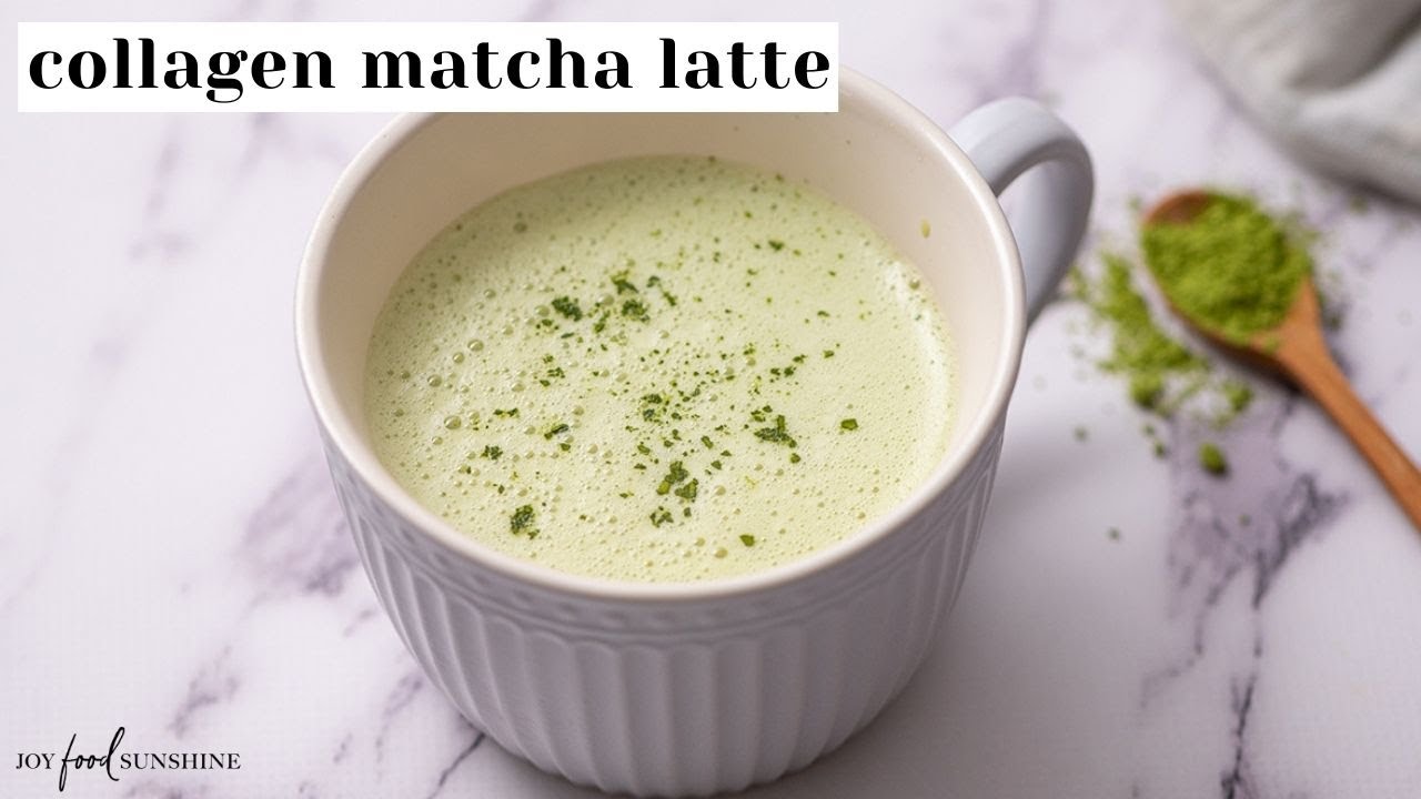 DIY Matcha Collagen Latte