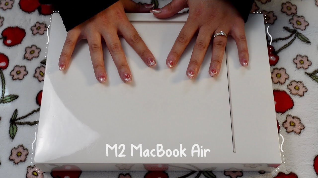M2 MacBook Air Unboxing 💻✨| ASMR