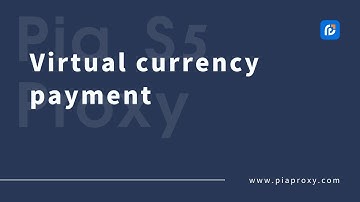Pia S5 Proxy——Virtual currency payment tutorial