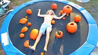 Trampoline Vs Pumpkins Broken Camera Joogsquad Ppjt