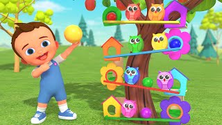 learn colors wooden owl toy little baby fun educational