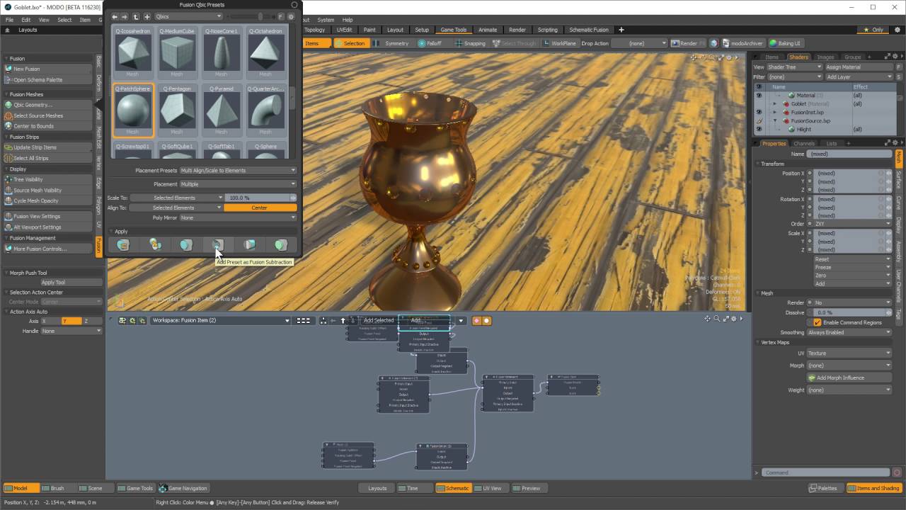 meshfusion modo Modo 10 | MeshFusion Enhancements