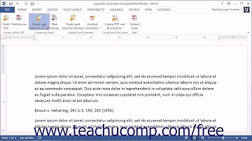 Create PDF and Email in Excel, PowerPoint, and Word - Adobe Acrobat XI Training Tutorial Course