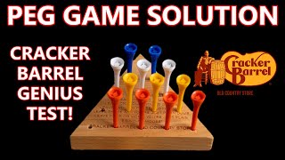 Here's The Cracker Barrel Peg Game Solution - You Too Can Be A Genius! screenshot 4