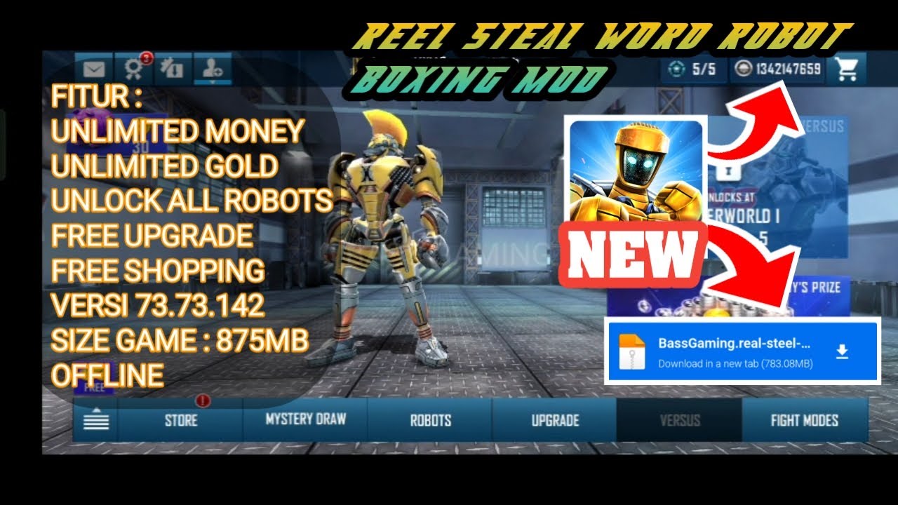 UPDATE‼️Real Steel World Robot Boxing Mod Apk V73.73.142 Terbaru 2023