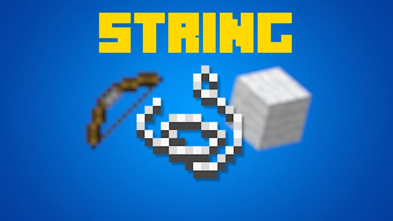 Minecraft - Crafting Recipes: String - YouTube