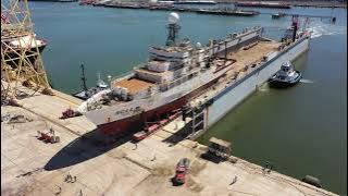 NOAA Ronald H. Brown Dry Dock Translation