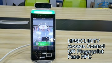 HFSECURITY RA08T Time Attendance Access Control with Fingerprint Face NFC QRCode