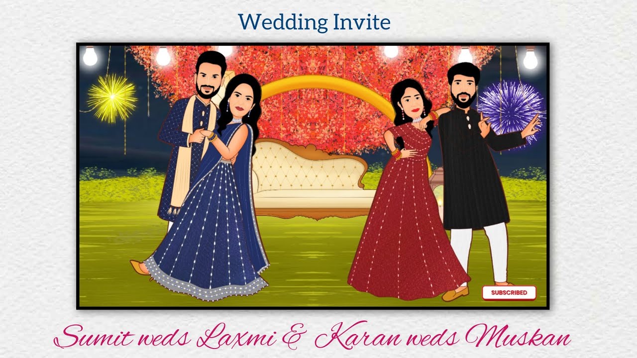 Wedding Invite | Landscape mode Invite | 
