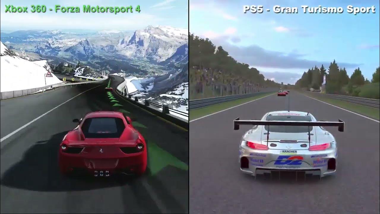 PS5 vs Xbox 360 - Gran Turismo Sport & Forza Motorsport 4 - YouTube