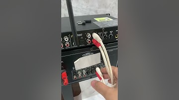 Cách kết nối Vang với Âm ly bằng cầu chữ U. #Hoangnamaudio #Karaoke