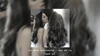 art deco instrumental - lana del rey (sped up)