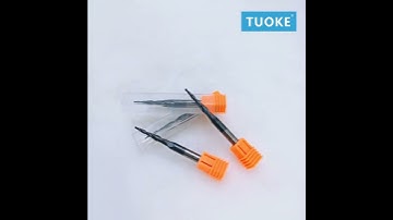 TUOKE TK617 Carbide Taper Ball Nose 2 Flutes End Mill CNC Router Bits For Wood