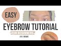 HOW TO DRAW QUICK AND EASY EYEBROWS FOR BEGINNERS || STEP BY STEP  EYEBROW TUTORIAL
