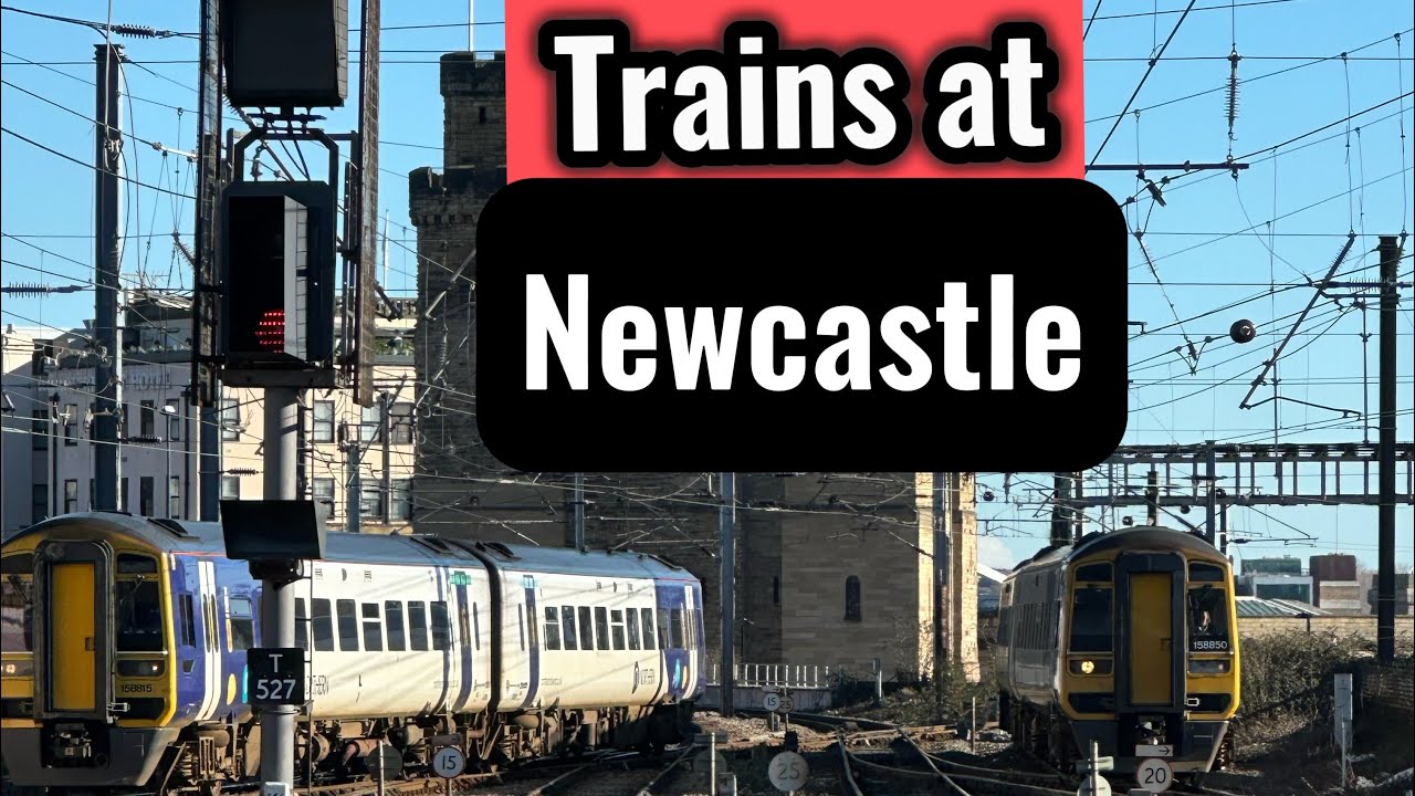Trains at Newcastle ECML #train #newcastle #uk #station #england #ecml #video #br #railway 