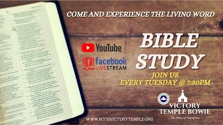 Bible Study |05/28/2024| RCCG Victory Temple Bowie