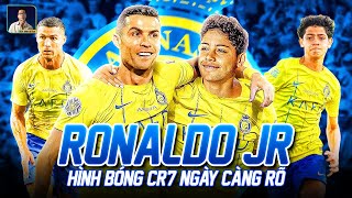 CON TRAI RONALDO SÚT PHẠT VÀ ĐÁ PEN Y HỆT CHA: HÌNH DÁNG CR7 NGÀY CÀNG RÕ