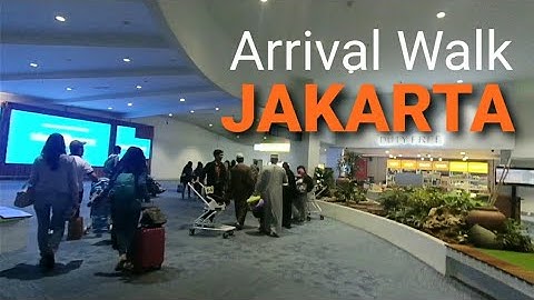 Soekarno Hatta Airport Jakarta | Arrival Walk from to Terminal 3 Bus Station