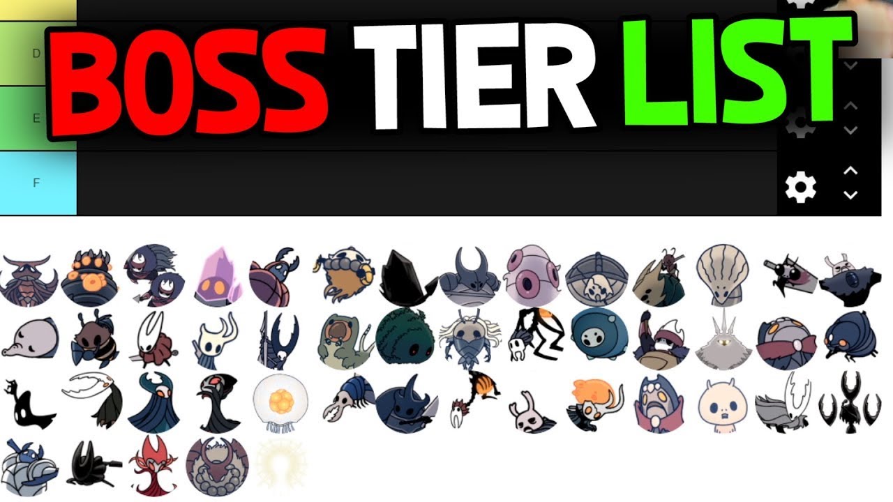 Hollow Knight Boss Tierlist YouTube