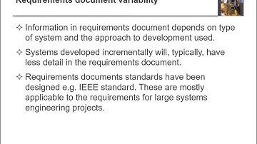 Ch4: Requirements Engineering: 2-  Software Requirements Document