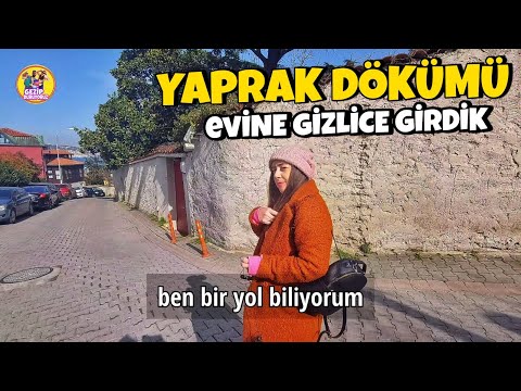 YAPRAK DÖKÜMÜ EVİNE GİZLİCE GİRDİK ! / DÜŞÜK BÜTÇELİ YAPRAK DÖKÜMÜ SAHNESİ ÇEKTİK :)