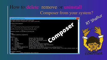 How to delete, remove or uninstall composer from your system || RT Shafiur