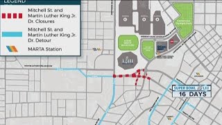 Super Bowl road closures