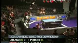 9 Ball World Pool Championships 2005   Fabio Petroni vs Ronato Alcano Part1