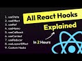 All React Hooks Explained in 2 Hours | Complete React Hooks Tutorial with Example 2024