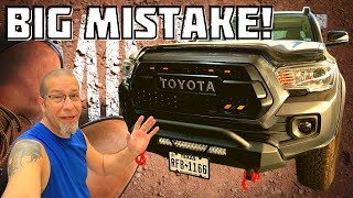 Toyota Tacoma Front Bumper Mistake I Made