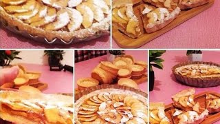 تورتة التفاح tarte aux pommes معا مطبخ وتدابير ام رشا