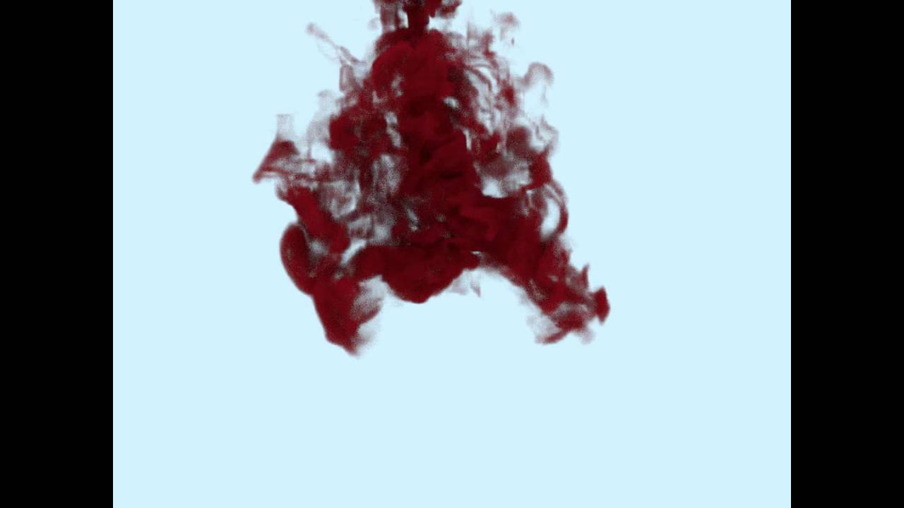 Blood in water. - YouTube