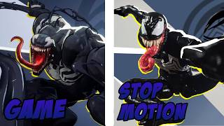 Venom Marvel Rivals MVP screen (Stop motion recreation)