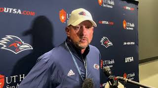 UTSA Head Coach Jeff Traylor Post Practice Interview 10.29.24