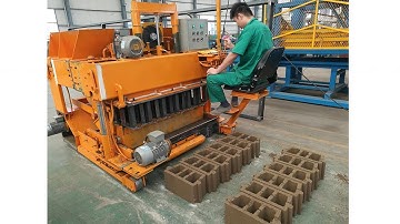 QTM6 25 movable concrete hollow block machine