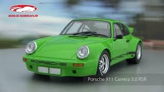 ck-modelcars-video: Porsche 911 Carrera 3.0 RSR street version grün WERK83