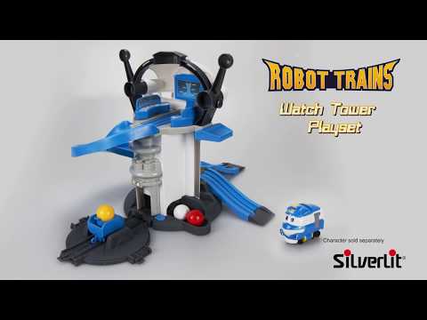 Классные игрушки Robots Trains - Набор дозорная башня: собирай и играй в веселые игры!