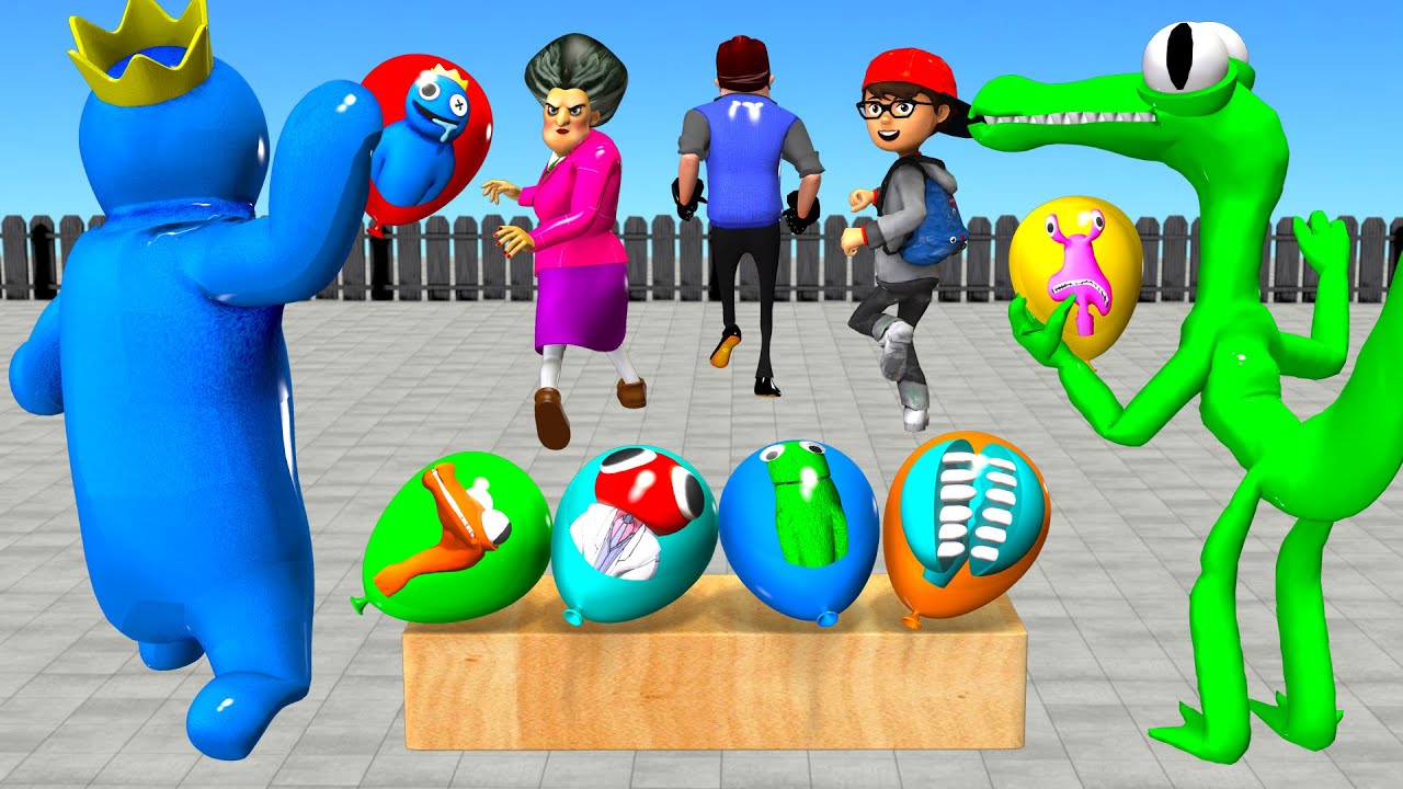 Scary Teacher 3D - Game Bike Hits Balloons on High