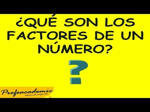 Video: ¿Qué significa hallar los factores de un número?
