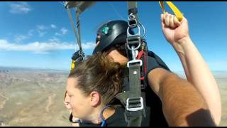 Skydive Moab - Sara's 1st Skydive!