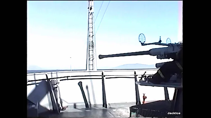 Firing of 40mm L/60 Bofors