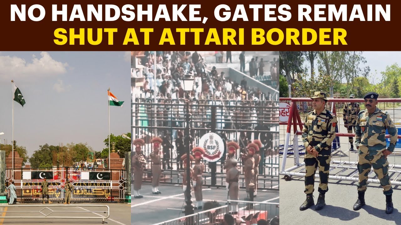 Border Gates Remain Shut During Beating Retreat Ceremony At Attari ...