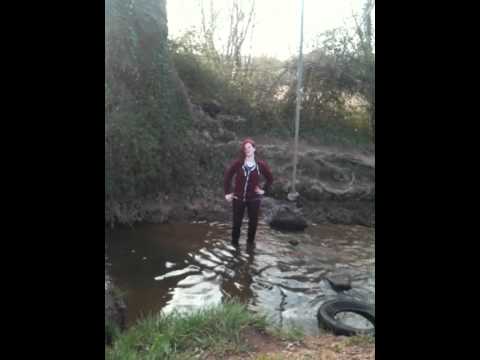 hayley playing in the water